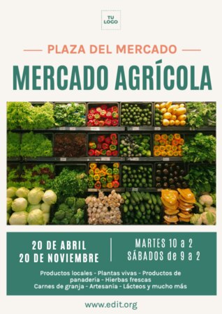 Edita un cartel de mercado