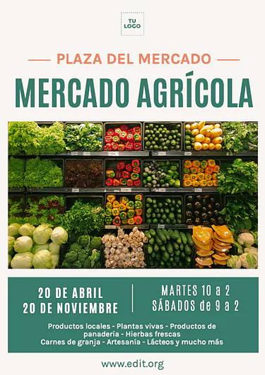 Edita un cartel de mercado