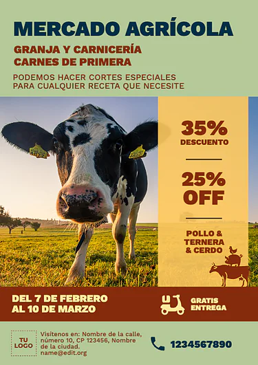 Edita un cartel de mercado