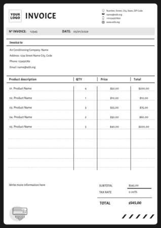 Modifica una fattura