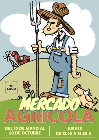 Edita un cartel de mercado