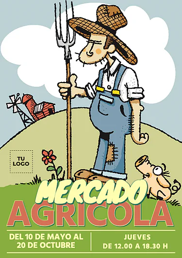 Edita un cartel de mercado