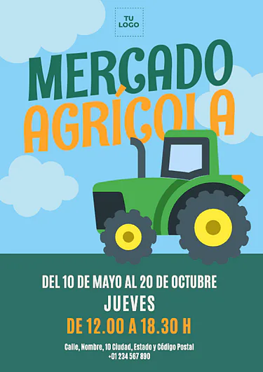 Edita un cartel de mercado