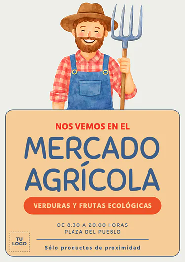 Edita un cartel de mercado