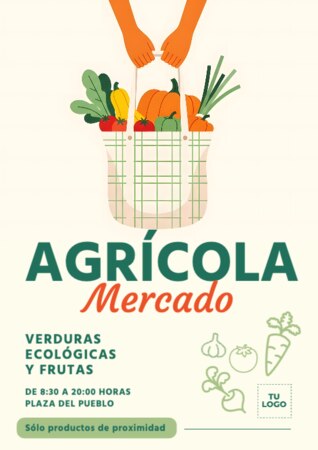 Edita un cartel de mercado