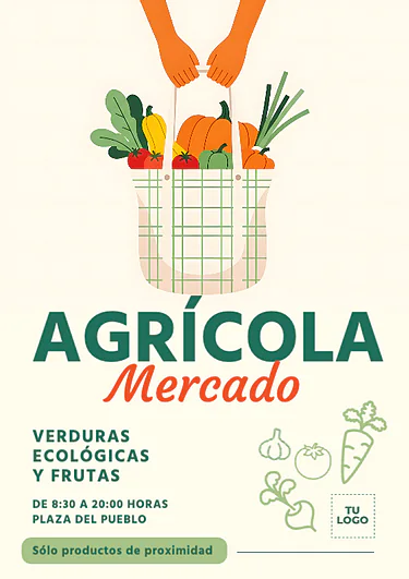 Edita un cartel de mercado