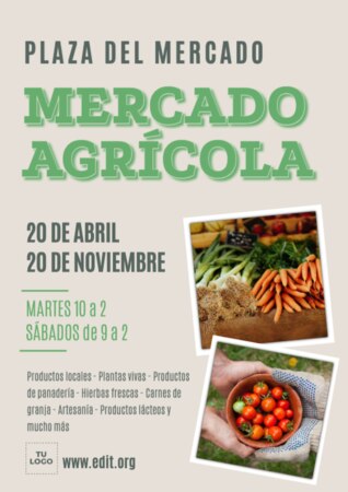 Edita un cartel de mercado