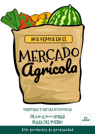 Edita un cartel de mercado