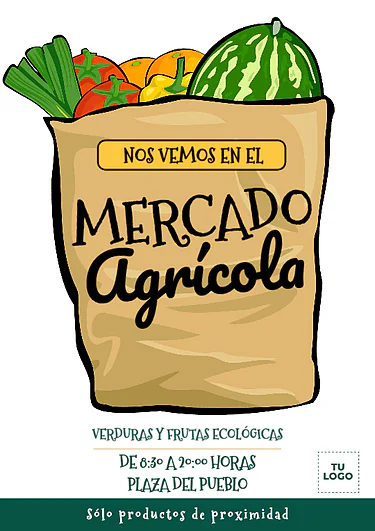 Edita un cartel de mercado
