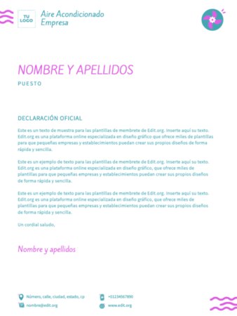 Editar una plantilla US letter