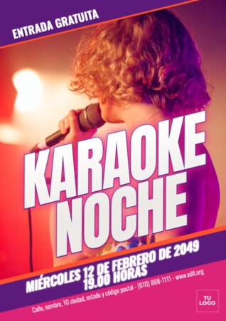 Edita un flyer de Karaoke