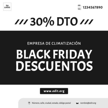 Edita tu plantilla de Black Friday