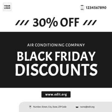 Modifiez votre modèle de Black Friday