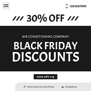 Edit your Black Friday template