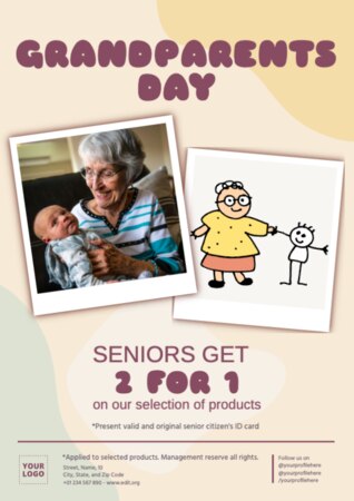 Bearbeite ein Design zum Großelterntag