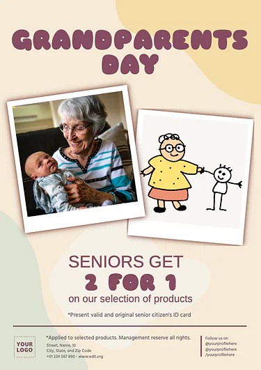 Edit a Grandparents Day sign