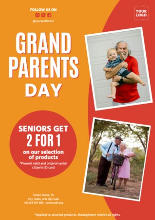 Bearbeite ein Design zum Großelterntag