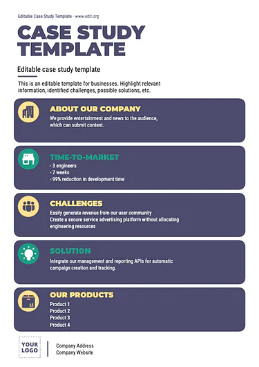 Edit a Case Study