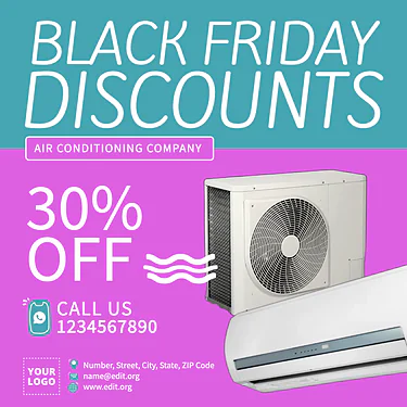 Bearbeite eine Black Friday Vorlage
