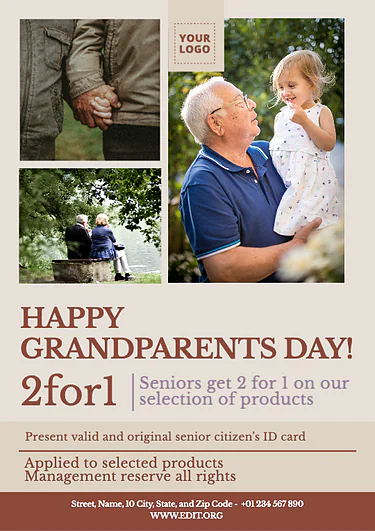 Edit a Grandparents Day sign
