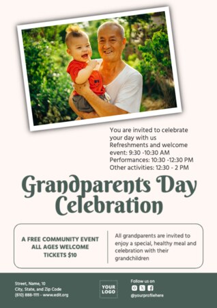 Bearbeite ein Design zum Großelterntag