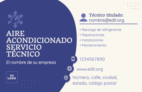 Edita una tarjeta de visita