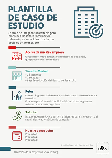 Edita un modelo de un Estudio de Caso
