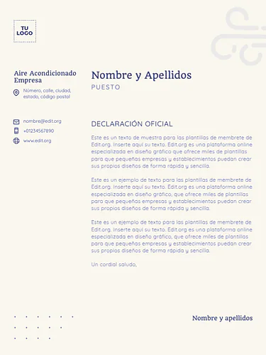 Editar una plantilla US letter