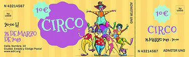Edita una plantilla de circo