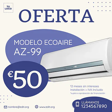 Edita un diseño de Aire Acondicionado