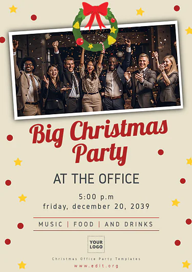 Make an Invitation for Office Party with Templates (24)