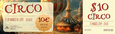 Edita una plantilla de circo