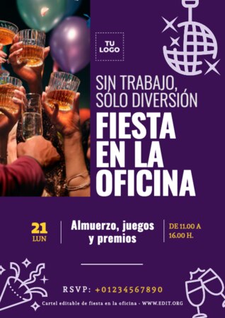 Edita un flyer de Fiesta Corporativa