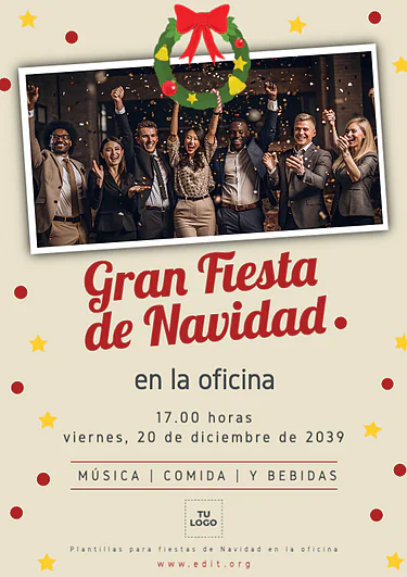 Edita un flyer de Fiesta Corporativa