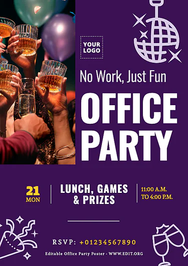 Make an Invitation for Office Party with Templates (24)