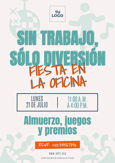 Edita un flyer de Fiesta Corporativa