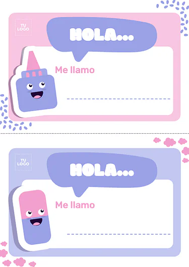 Crea Etiquetas para Nombres de Alumnos gratis (8)