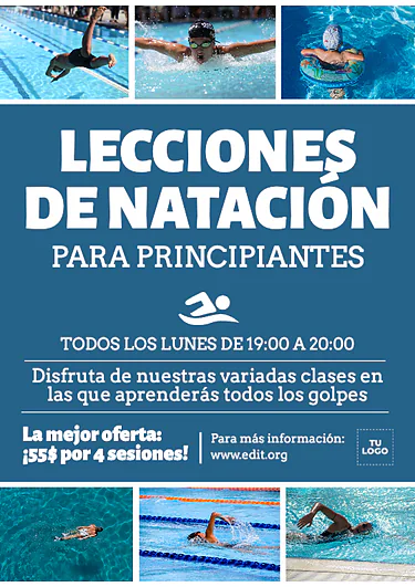 Editar un anuncio para clases de natación