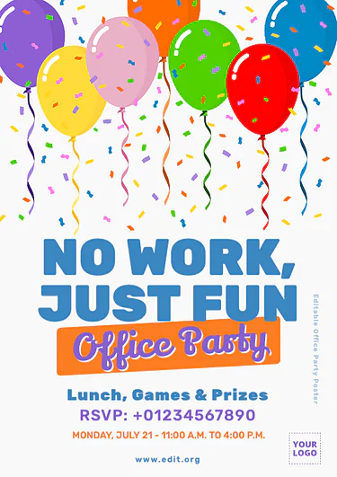 Make an Invitation for Office Party with Templates (23)
