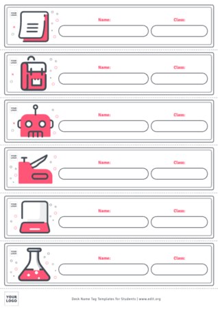 Edit a Classroom Desk Tag
