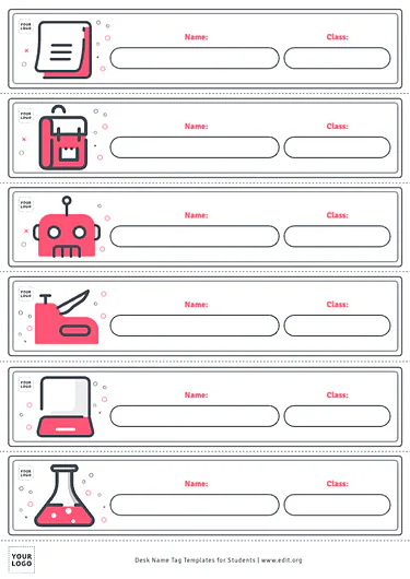Edit a Classroom Desk Tag