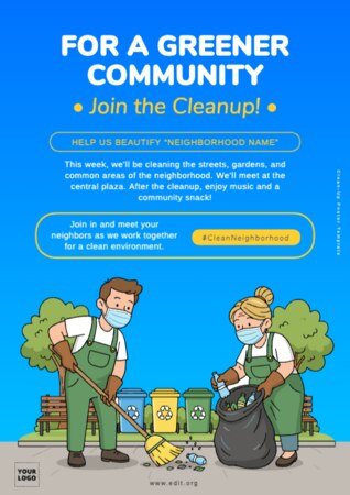 Edit a Cleanup flyer
