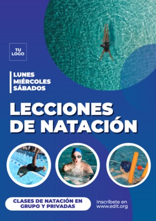 Edita un rótulo de normas de piscina