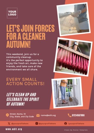 Edit a Cleanup flyer