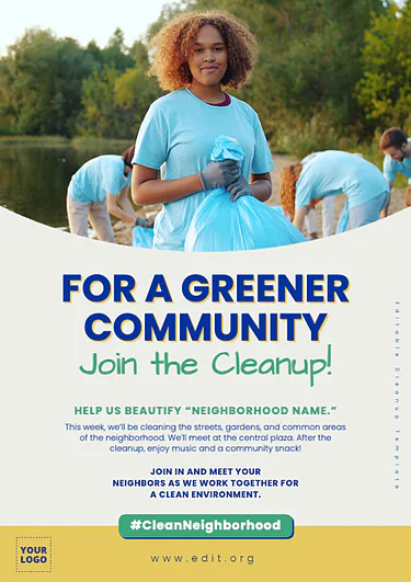 Edit a Cleanup flyer