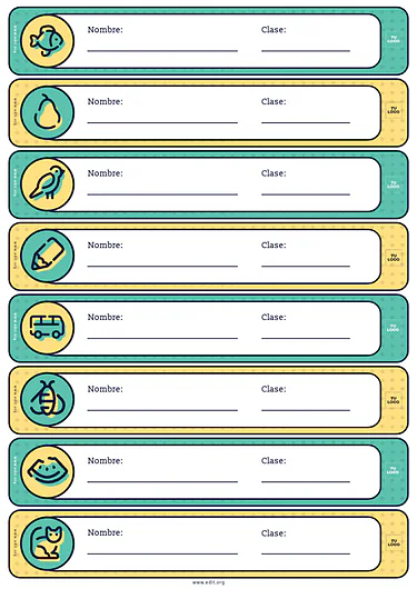 Crea Etiquetas para Nombres de Alumnos gratis (4)