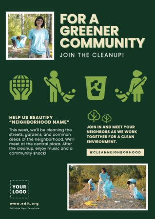 Edit a Cleanup flyer