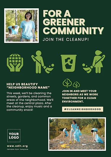 Edit a Cleanup flyer