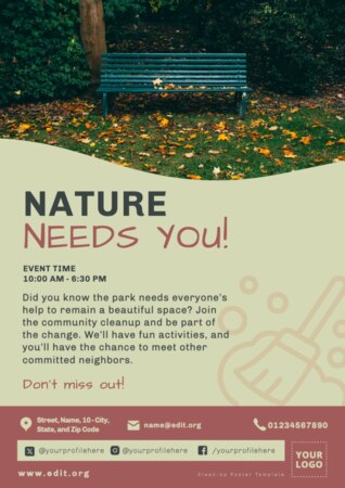 Edit a Cleanup flyer