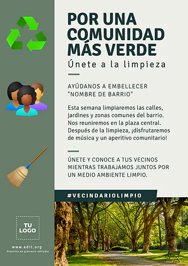 Edita un flyer de Cleanup